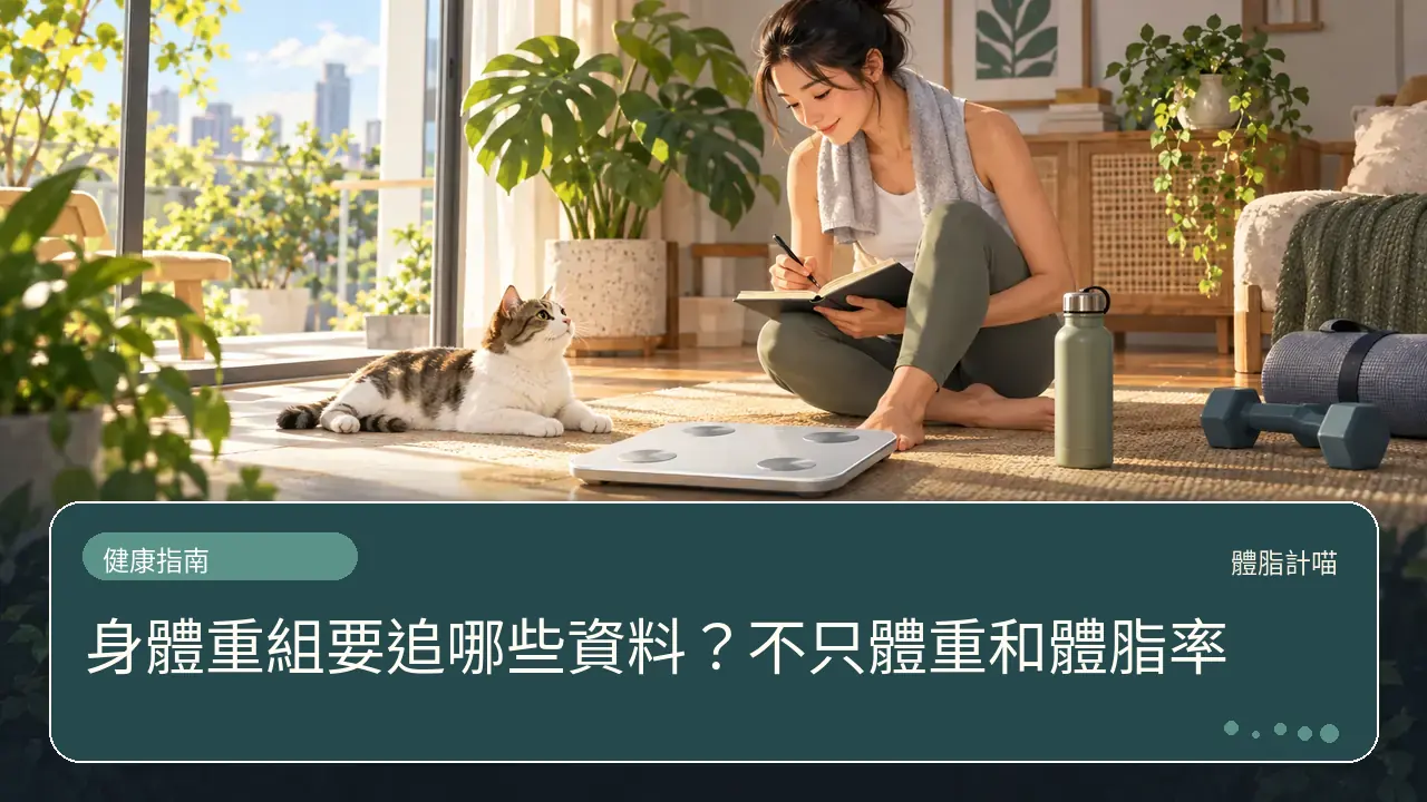 身體重組要追哪些資料？不只體重和體脂率主題插畫