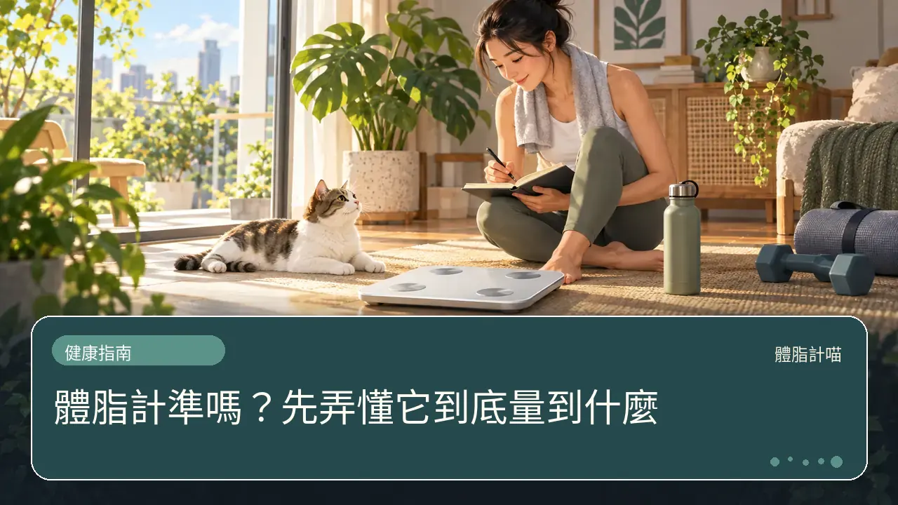 體脂計準嗎？先弄懂它到底量到什麼主題插畫