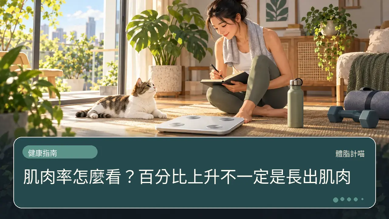肌肉率怎麼看？百分比上升不一定是長出肌肉主題插畫