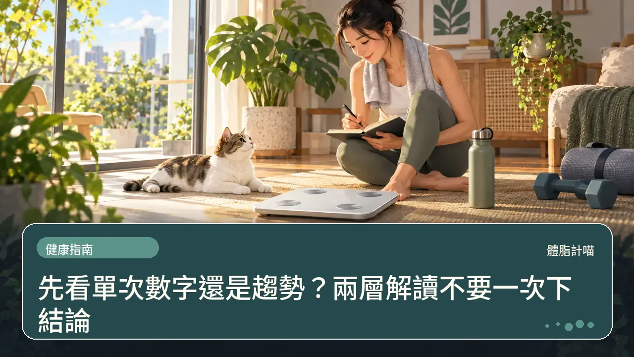 先看單次數字還是趨勢?兩層解讀不要一次下結論主題插畫
